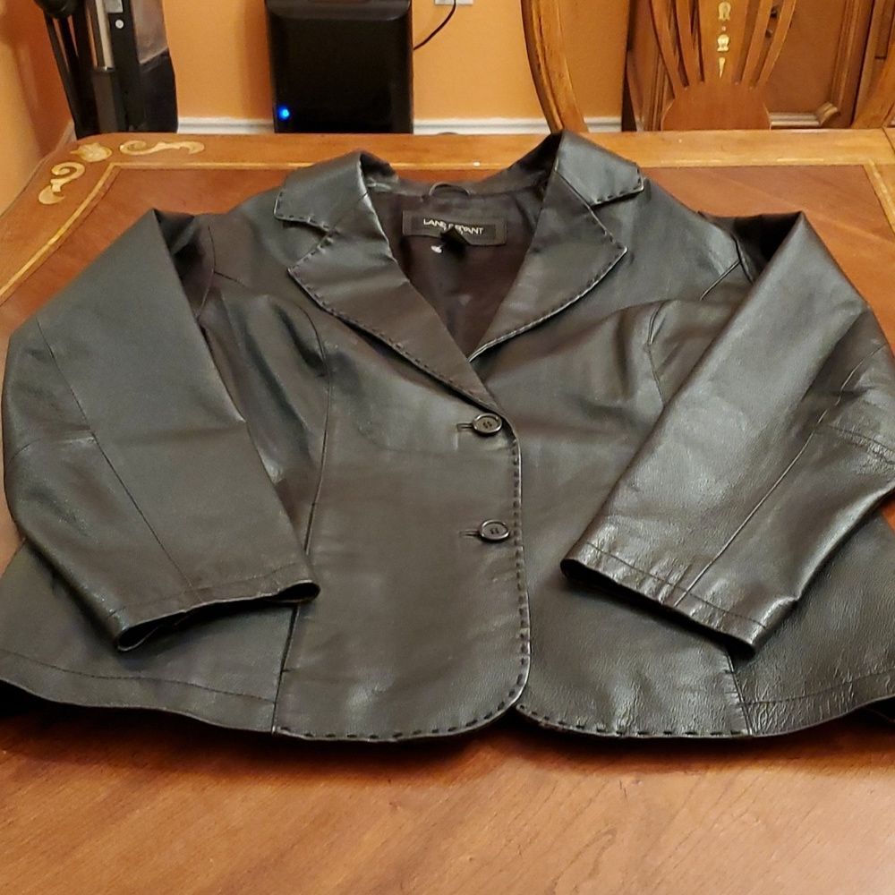 Lane Bryant Genuine Leather Jacket Size 18/20 - Picture 3 of 11